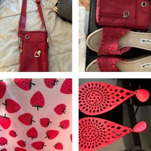 RED Bundle- shoes, dress, purse, tank and MORE!